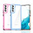 Silicone Transparent Frame Case Cover M03 for Samsung Galaxy S21 5G