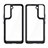 Silicone Transparent Frame Case Cover M03 for Samsung Galaxy S21 FE 5G