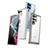 Silicone Transparent Frame Case Cover M03 for Samsung Galaxy S22 Ultra 5G