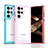 Silicone Transparent Frame Case Cover M03 for Samsung Galaxy S24 Ultra 5G