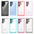 Silicone Transparent Frame Case Cover M03 for Samsung Galaxy S24 Ultra 5G