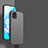 Silicone Transparent Frame Case Cover P01 for Vivo iQOO U3 5G Black