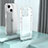 Silicone Transparent Frame Case Cover QC1 for Apple iPhone 15 Clear
