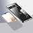 Silicone Transparent Frame Case Cover W01L for Google Pixel 7a 5G Clear