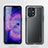 Silicone Transparent Frame Case Cover W01L for Oppo Find X5 5G