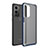 Silicone Transparent Frame Case Cover WL1 for OnePlus 9 5G