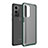 Silicone Transparent Frame Case Cover WL1 for OnePlus 9 5G