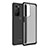 Silicone Transparent Frame Case Cover WL1 for OnePlus 9 Pro 5G Black