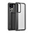 Silicone Transparent Frame Case Cover WL1 for Xiaomi Mi 12T Pro 5G Black