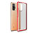 Silicone Transparent Frame Case Cover WL1 for Xiaomi Redmi Note 10 Pro 4G Red