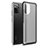 Silicone Transparent Frame Case Cover WL1 for Xiaomi Redmi Note 10S 4G Black