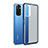 Silicone Transparent Frame Case Cover WL1 for Xiaomi Redmi Note 11 4G (2022)