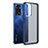 Silicone Transparent Frame Case Cover WL1 for Xiaomi Redmi Note 11 Pro 4G Blue