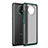 Silicone Transparent Frame Case Cover WL1 for Xiaomi Redmi Note 9 5G Green