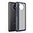 Silicone Transparent Frame Case Cover WL1 for Xiaomi Redmi Note 9T 5G Blue