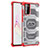 Silicone Transparent Frame Case Cover WL2 for Samsung Galaxy S20 FE 4G Red