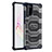 Silicone Transparent Frame Case Cover WL2 for Samsung Galaxy S20 Lite 5G Navy Blue