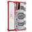 Silicone Transparent Frame Case Cover WL2 for Samsung Galaxy S20 Lite 5G Red