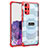 Silicone Transparent Frame Case Cover WL2 for Samsung Galaxy S20 Plus Red