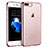 Silicone Transparent Frame Case T01 for Apple iPhone 8 Plus Pink