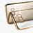 Silicone Transparent Frame Cover for Samsung Galaxy S8 Gold