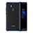 Silicone Transparent Matte Finish Frame Case for Huawei Mate 9 Blue