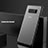 Silicone Transparent Matte Finish Frame Case for Samsung Galaxy Note 8 Black