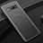 Silicone Transparent Matte Finish Frame Case for Samsung Galaxy S10 5G Black