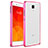 Silicone Transparent Matte Finish Frame Case for Xiaomi Mi 4 LTE Pink