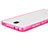 Silicone Transparent Matte Finish Frame Case for Xiaomi Mi 4 Pink