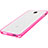 Silicone Transparent Matte Finish Frame Case for Xiaomi Mi 4 Pink