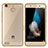 Silicone Transparent Matte Finish Frame Cover for Huawei P8 Lite Smart Gold