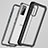 Silicone Transparent Mirror Frame Case 360 Degrees for Samsung Galaxy S20 5G Black