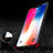 Silicone Transparent Mirror Frame Case 360 Degrees T03 for Apple iPhone Xs Black