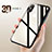 Silicone Transparent Mirror Frame Case 360 Degrees T06 for Apple iPhone Xs Black