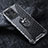 Silicone Transparent Mirror Frame Case 360 Degrees with Magnetic Finger Ring Stand AM1 for Xiaomi Mi Mix 4 5G