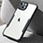 Silicone Transparent Mirror Frame Case Cover for Apple iPhone 13 Mini