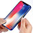 Silicone Transparent Mirror Frame Case Cover for Apple iPhone Xs