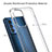 Silicone Transparent Mirror Frame Case Cover for Motorola Moto Edge S Pro 5G