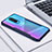 Silicone Transparent Mirror Frame Case Cover for Oppo R17 Pro Blue