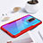 Silicone Transparent Mirror Frame Case Cover for Oppo R17 Pro Red