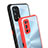 Silicone Transparent Mirror Frame Case Cover for Realme 7 Pro