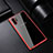 Silicone Transparent Mirror Frame Case Cover for Samsung Galaxy Note 10 Plus 5G Red