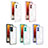 Silicone Transparent Mirror Frame Case Cover H01P for Motorola Moto E22