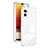 Silicone Transparent Mirror Frame Case Cover H01P for Motorola Moto E22