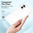 Silicone Transparent Mirror Frame Case Cover H01P for Motorola Moto E22