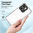 Silicone Transparent Mirror Frame Case Cover H01P for Motorola Moto Edge (2023) 5G