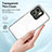 Silicone Transparent Mirror Frame Case Cover H01P for Motorola Moto Edge 40 5G