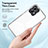 Silicone Transparent Mirror Frame Case Cover H01P for Motorola Moto G23