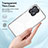 Silicone Transparent Mirror Frame Case Cover H01P for Motorola Moto G53 5G